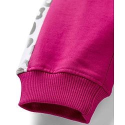 Pine Kids Knit Full Length Lounge Pant With Tape Design - Red