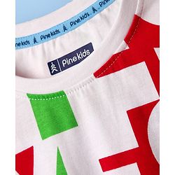 Pine Kids 100% Cotton Knit Half Sleeves T-Shirt With Yes You Can Do It Text Print - White