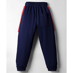 Pine Kids Knit Full Length Lounge Pant With New York Print - Navy Blue
