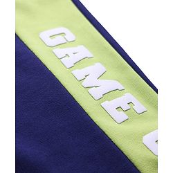 Pine Kids Knit Full Length Lounge Pant With Game Changer Print - Navy Blue