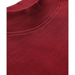 Pine Kids Cotton Knit Full Sleeves Solid Color Top - Dark Red