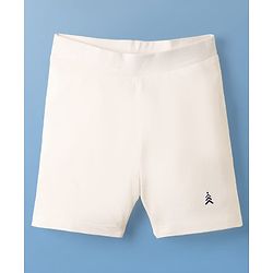 Pine Kids Cotton Knit Solid Colour Cycling Shorts - (Colour May Vary)
