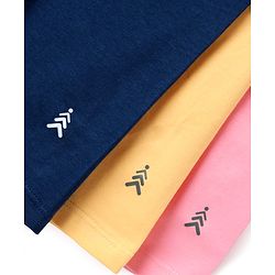 Pine Kids Cotton Lycra Knit Above Knee Length Solid Coloured Cycling Shorts Pack Of 3 ( Colour May Vary )