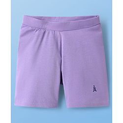 Pine Kids Cotton Lycra Knit Above Knee Length Solid Coloured Cycling Shorts Pack Of 3 ( Colour May Vary )