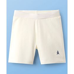 Pine Kids Cotton Lycra Knit Above Knee Length Solid Coloured Cycling Shorts Pack Of 3 ( Colour May Vary )