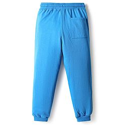 Pine Kids Disney Terry Knit Full Length Cut & Sew Track Pant With Mickey Mouse Graphics - Blue