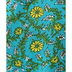 Pine Kids Cotton Woven Full Sleeves Kurta Pajama Set With Floral Print - Mint & White