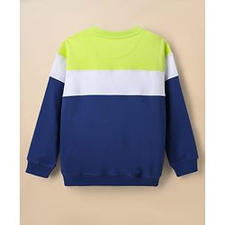 Pine Kids Cotton Knit Full Sleeves Sweatshirt With Awesome Print & Cut & Sew Design - Multicolor