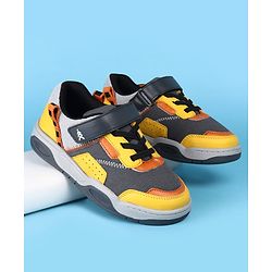 Pine Kids Casual Shoes with Velcro Closure - Yellow