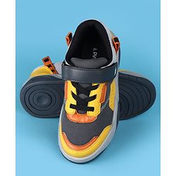 Pine Kids Casual Shoes with Velcro Closure - Yellow