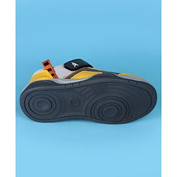 Pine Kids Casual Shoes with Velcro Closure - Yellow