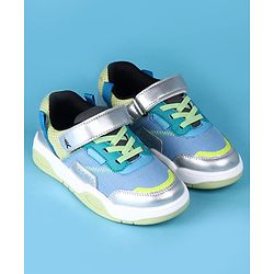 Pine Kids Casual Shoes with Velcro Closure - Green & Teal