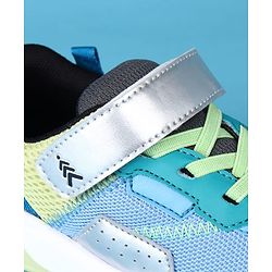 Pine Kids Casual Shoes with Velcro Closure - Green & Teal