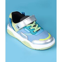 Pine Kids Casual Shoes with Velcro Closure - Green & Teal