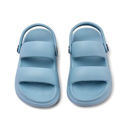 Pine Kids Back Strap Solid Color Clogs - Blue
