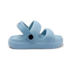 Pine Kids Back Strap Solid Color Clogs - Blue