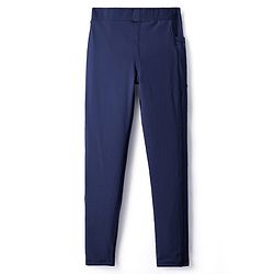 Pine Active Knit Full Length Premium Ultra Comfort Super Stretch Aero Soft Solid Color Leggings - Navy Blue