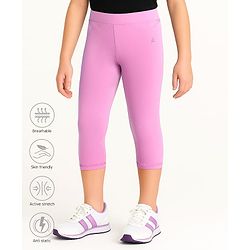 Pine Active Premium Knit Ultra Comfort Super Stretch Aero Soft Capri Leggings - Navy Blue