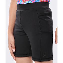 Pine Active Premium Knit Ultra Comfort Super Stretch Aero Soft Solid Cycling Shorts - Navy Blue