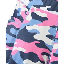 Pine Active Knit  Full Length Super Stretch Leggings with Camouflage Print - Pink