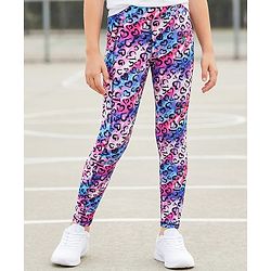 Pine Active Knit Full Length Super Stretch Printed Leggings - Multicolor