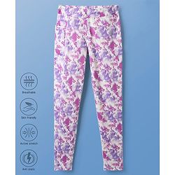 Pine Active Full Length Super Stretch Printed Leggings - Pink