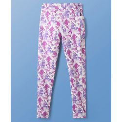 Pine Active Full Length Super Stretch Printed Leggings - Pink