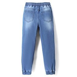 Pine Kids Denim Woven Full Length Washed Jeans - Blue