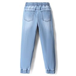 Pine Kids Denim Woven Full Length Washed Jeans - Blue