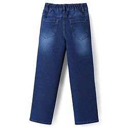 Pine Kids Woven Full Length Washed Denim Jeans - Blue