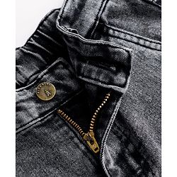 Pine Kids Woven Full Length Washed Jeans - Grey