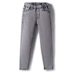 Pine Kids Denim Woven Ankle Length Washed Jeggings - Black
