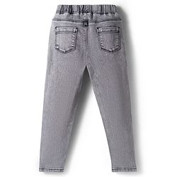 Pine Kids Denim Woven Ankle Length Washed Jeggings - Black