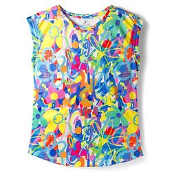 Pine Active Knit Half Sleeves High Stretch T-Shirt With Splash Print - Multicolour