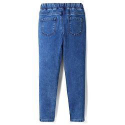 Pine Kids Woven Ankle Length Washed Denim Jeggings - Blue
