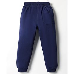Pine Kids Knit Full Length Lounge Pant With Play To Win Print - Navy Blue