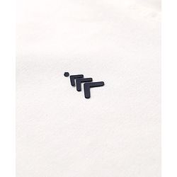 Pine Kids Cotton Knit Full Sleeves Solid T-Shirt with Brand Logo - White