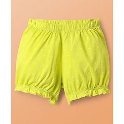 Pine Kids Cotton Elastane Knit Bloomers with Stripes & Cherry Print Pack of 3 (Color May Vary)