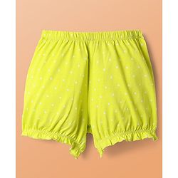 Pine Kids Cotton Elastane Knit Bloomers with Stripes & Cherry Print Pack of 3 (Color May Vary)
