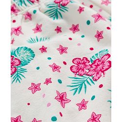 Pine Kids Cotton Elastane Knit Bloomers with Floral Print Pack of 3 (Color May Vary)