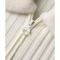 Pine Kids Knit Full Sleeves Solid Front Open Sweater - Offwhite
