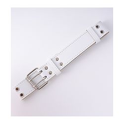 Pine Kids Belts with Buckle Lock - White