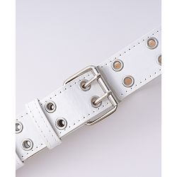 Pine Kids Belts with Buckle Lock - White