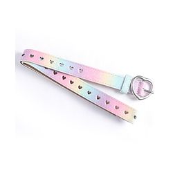 Pine Kids Solid Heart Shape Buckle Belt- Belt Color May Vary