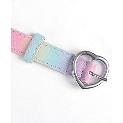 Pine Kids Solid Heart Shape Buckle Belt- Belt Color May Vary