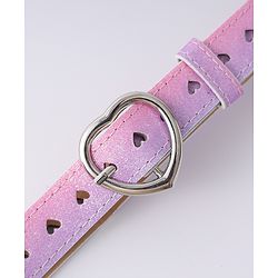 Pine Kids Solid Heart Shape Buckle Belt- Belt Color May Vary