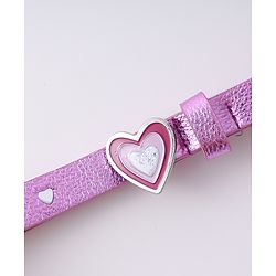 Pine Kids Free Size  Belt with Heart Shape Buckle - Purple
