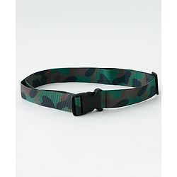 Pine Kids Free Size Belt with Camouflage Print - Dark Green