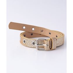 Pine Kids Free Size Glitter Belt  - Light Golden