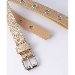 Pine Kids Free Size Glitter Belt  - Light Golden